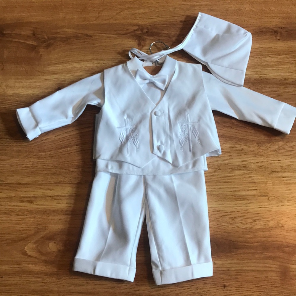Boys baptism outfit